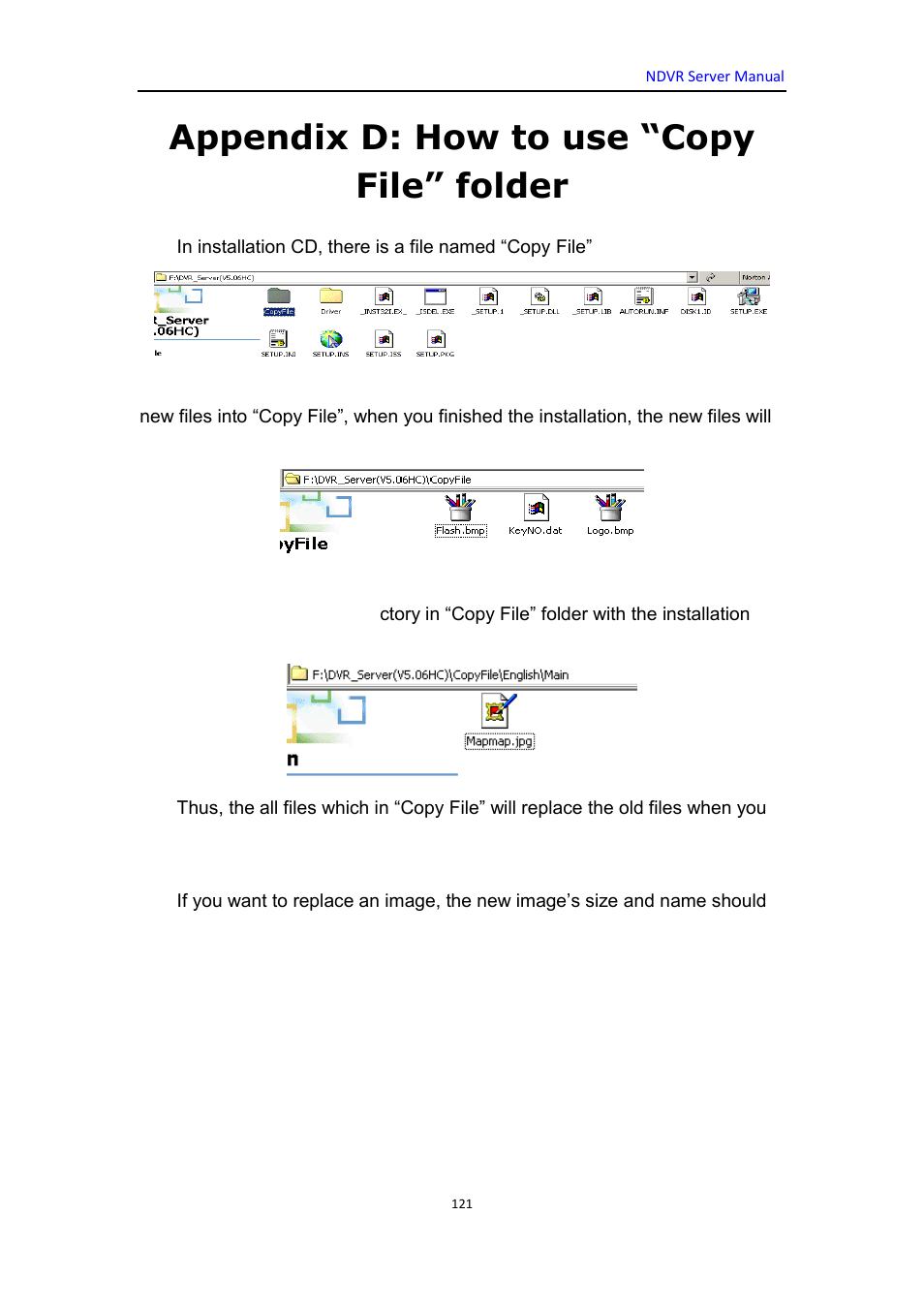 Appendix d: how to use “copy file” folder | DVR systems WatchNET Software User Manual | Page 121 / 139