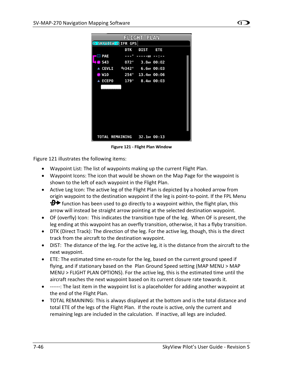 Dynon Avionics SkyView Pilots Users Guide User Manual | Page 136 / 239