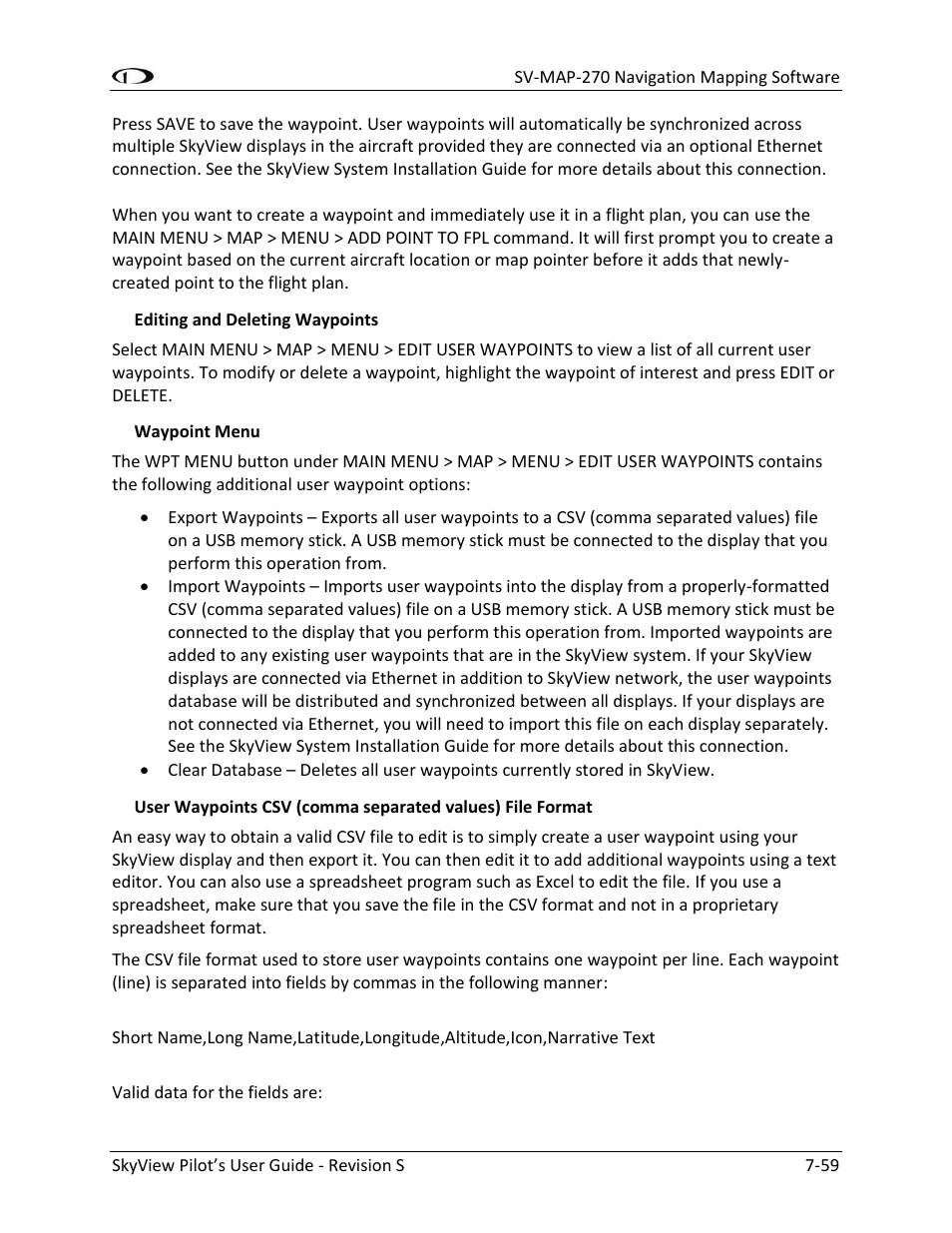 Dynon Avionics SkyView Pilots Users Guide User Manual | Page 149 / 239