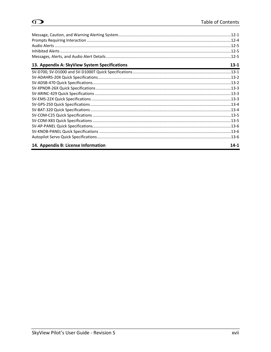 Dynon Avionics SkyView Pilots Users Guide User Manual | Page 17 / 239