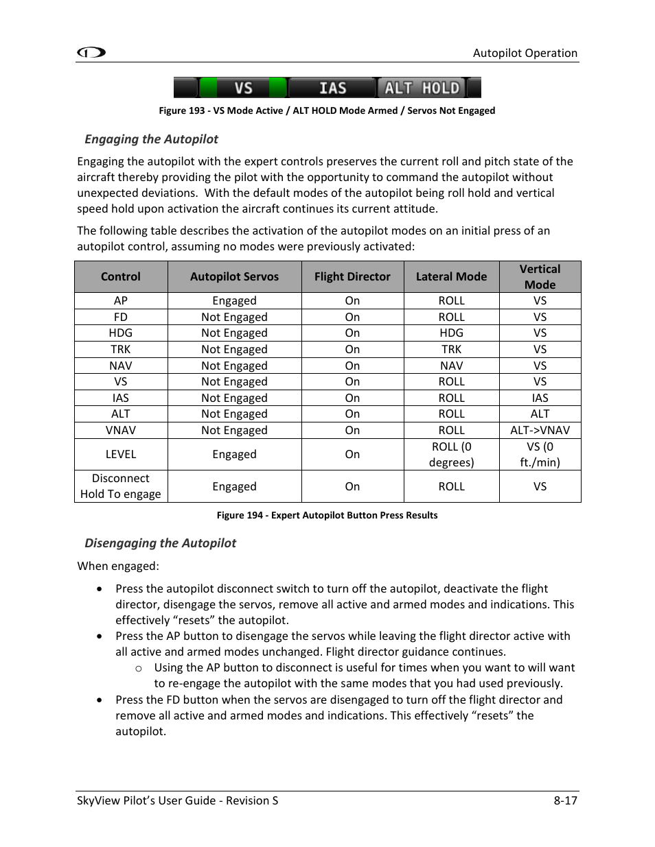 Dynon Avionics SkyView Pilots Users Guide User Manual | Page 183 / 239