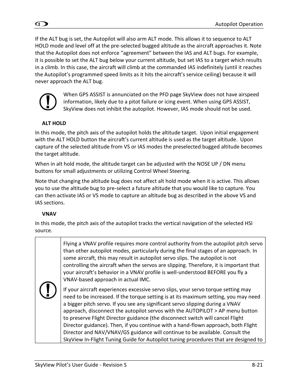 Dynon Avionics SkyView Pilots Users Guide User Manual | Page 187 / 239