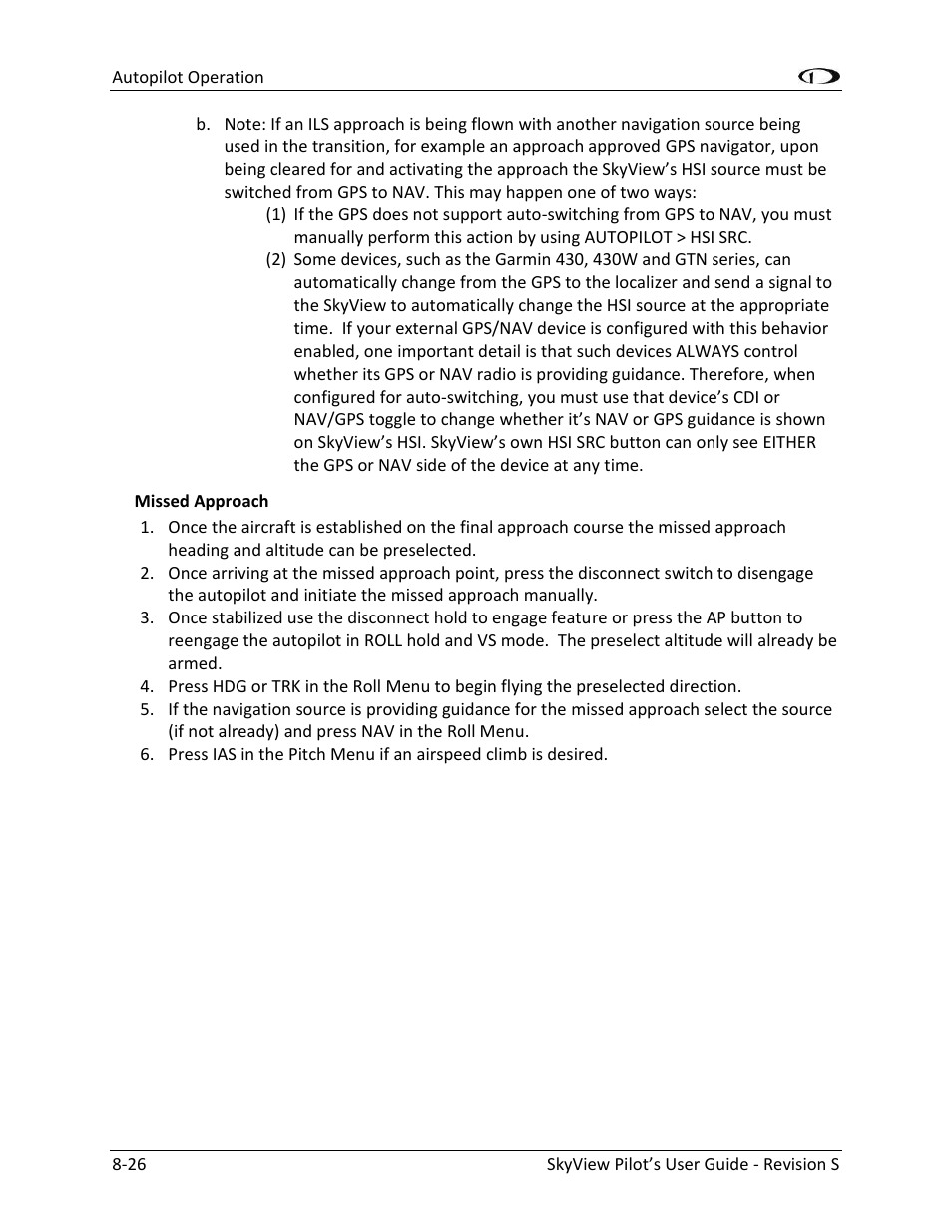 Dynon Avionics SkyView Pilots Users Guide User Manual | Page 192 / 239