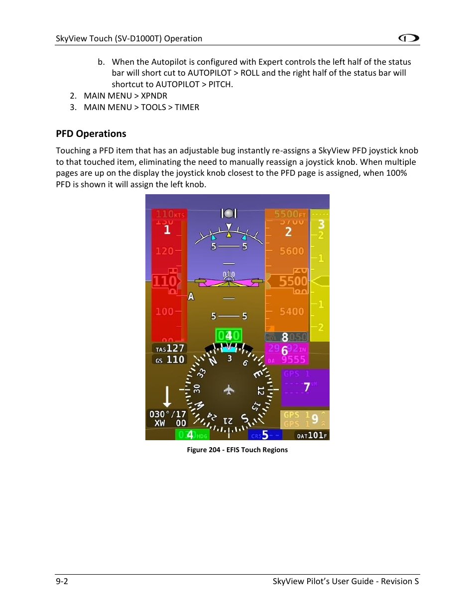 Pfd operations -2 | Dynon Avionics SkyView Pilots Users Guide User Manual | Page 196 / 239