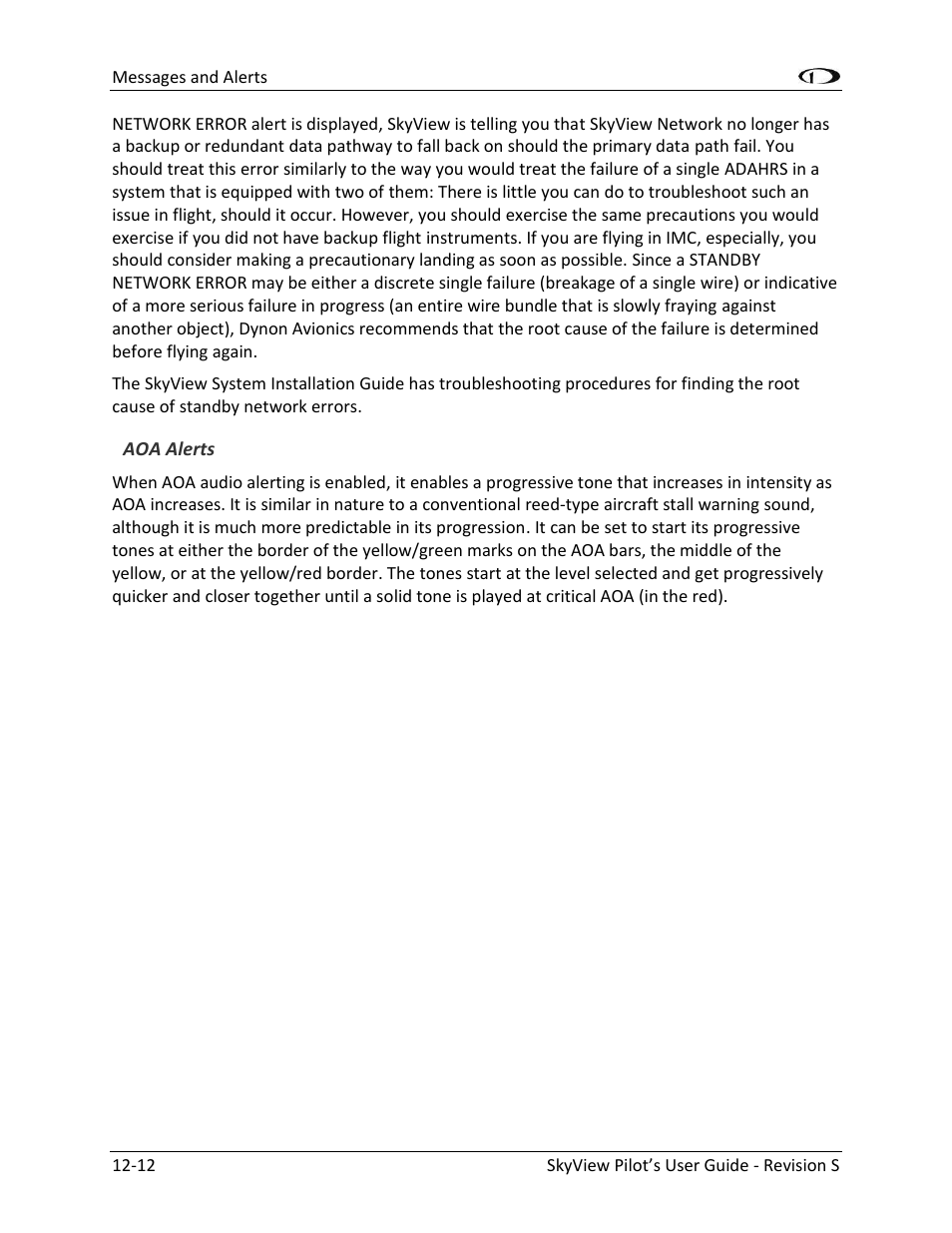 Dynon Avionics SkyView Pilots Users Guide User Manual | Page 228 / 239