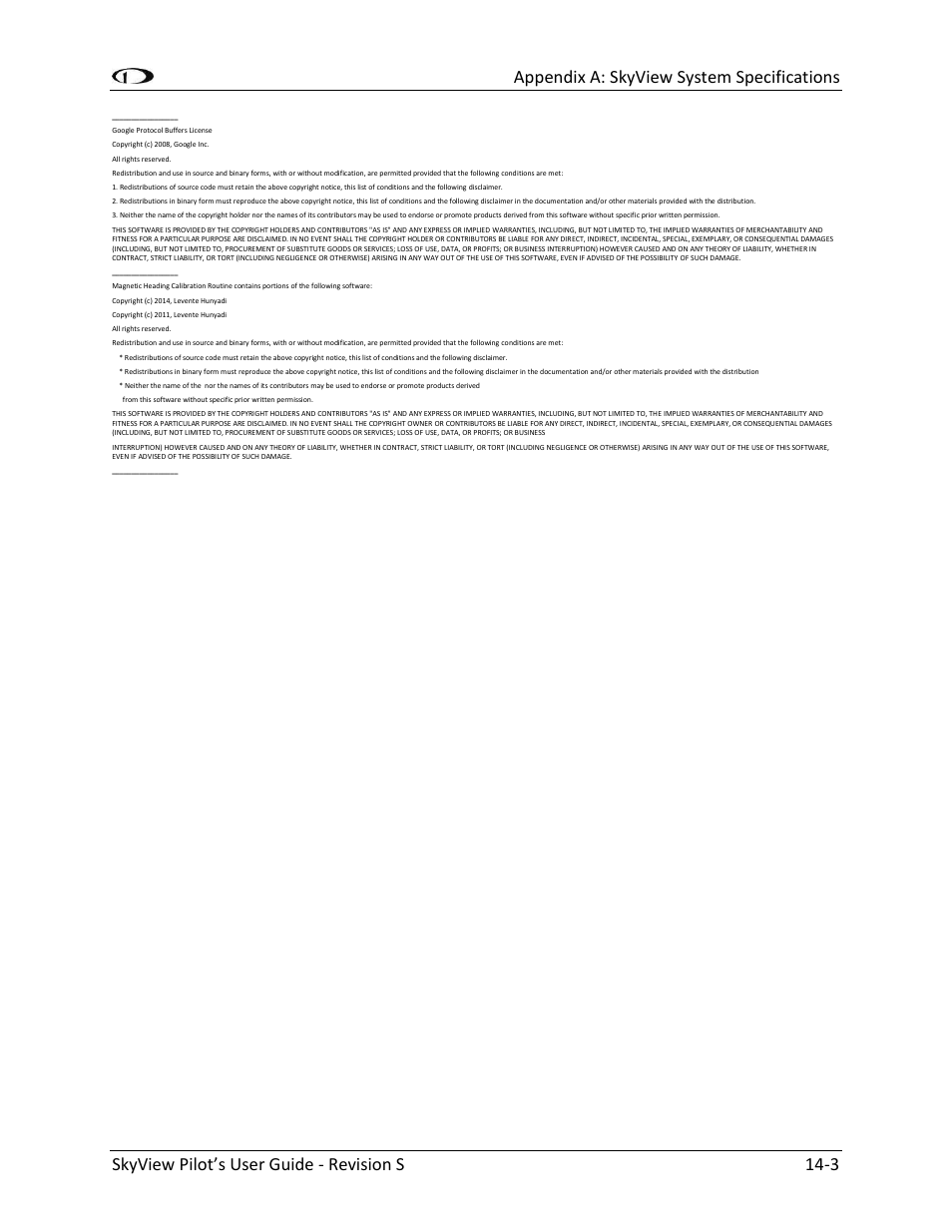 Dynon Avionics SkyView Pilots Users Guide User Manual | Page 239 / 239