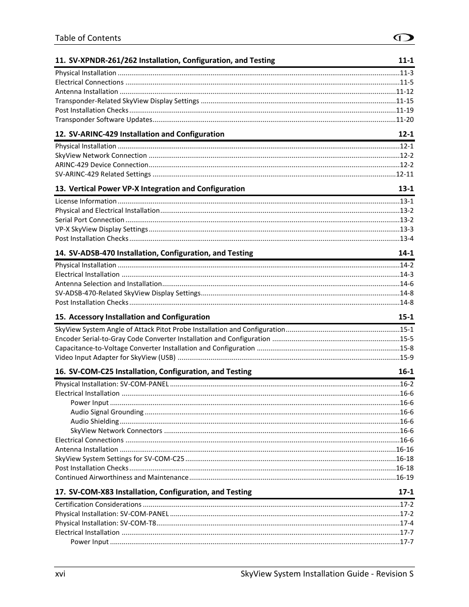 Dynon Avionics SkyView System Installation Guide User Manual | Page 16 / 401