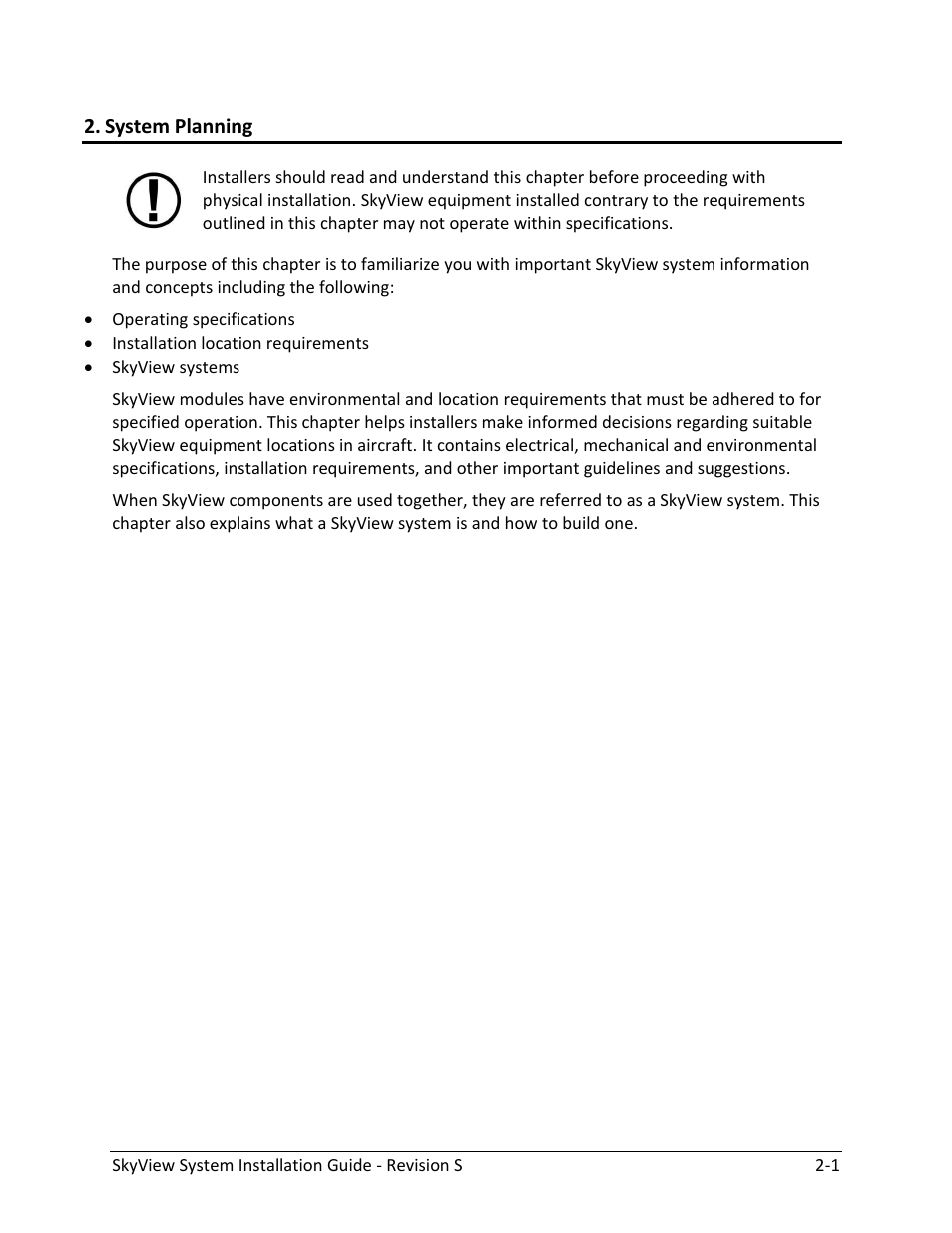 System planning | Dynon Avionics SkyView System Installation Guide User Manual | Page 23 / 401