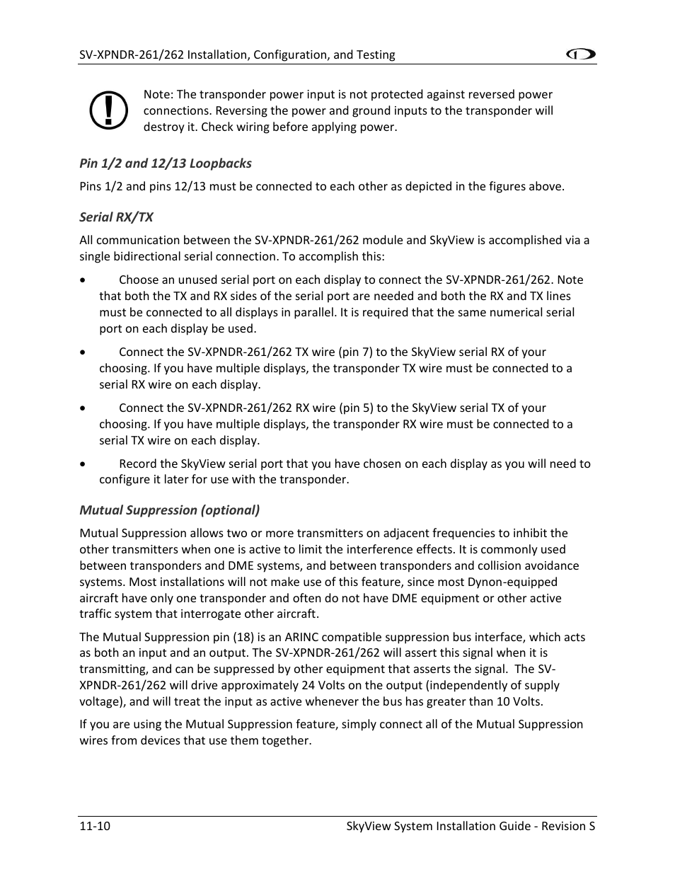 Dynon Avionics SkyView System Installation Guide User Manual | Page 230 / 401