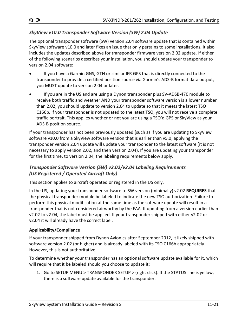 Dynon Avionics SkyView System Installation Guide User Manual | Page 241 / 401