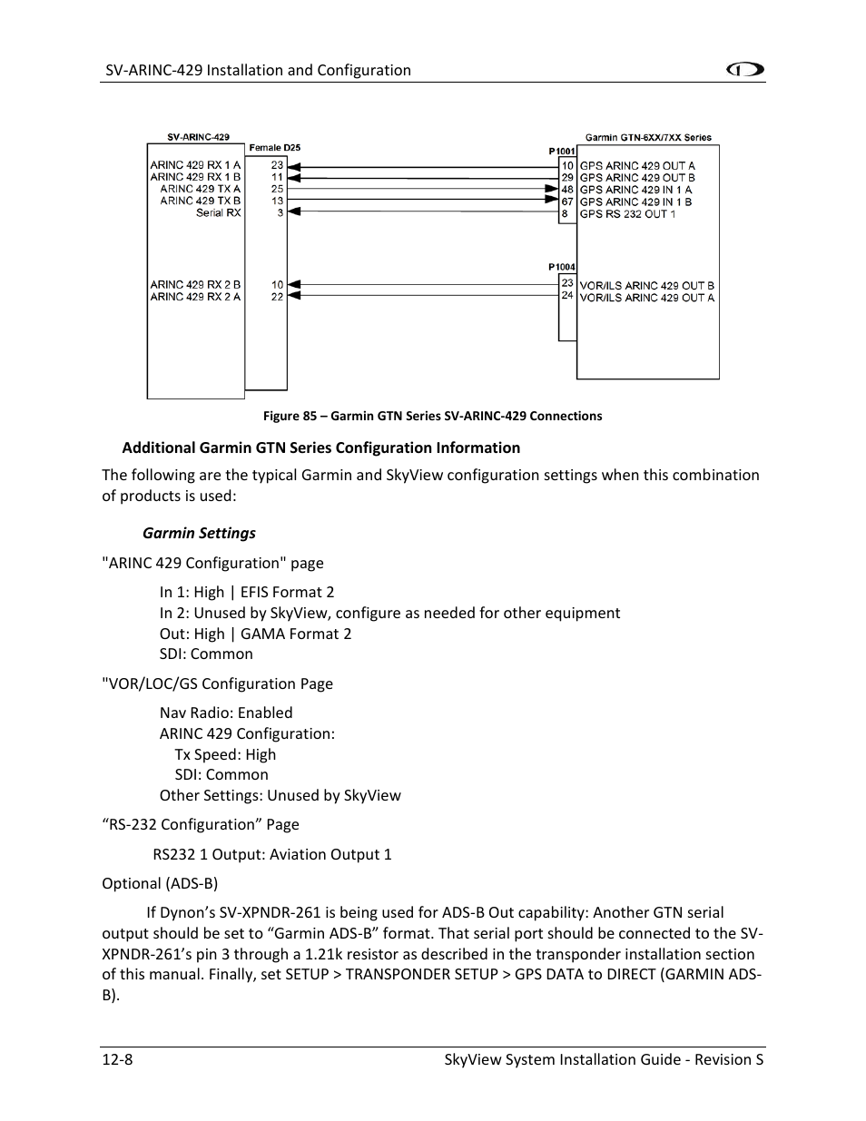 Dynon Avionics SkyView System Installation Guide User Manual | Page 250 / 401