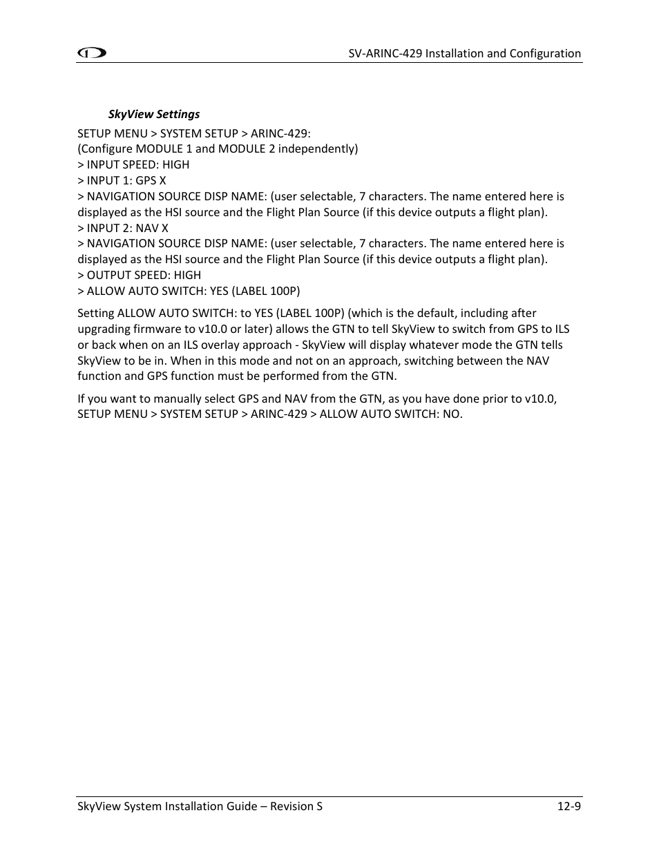 Dynon Avionics SkyView System Installation Guide User Manual | Page 251 / 401