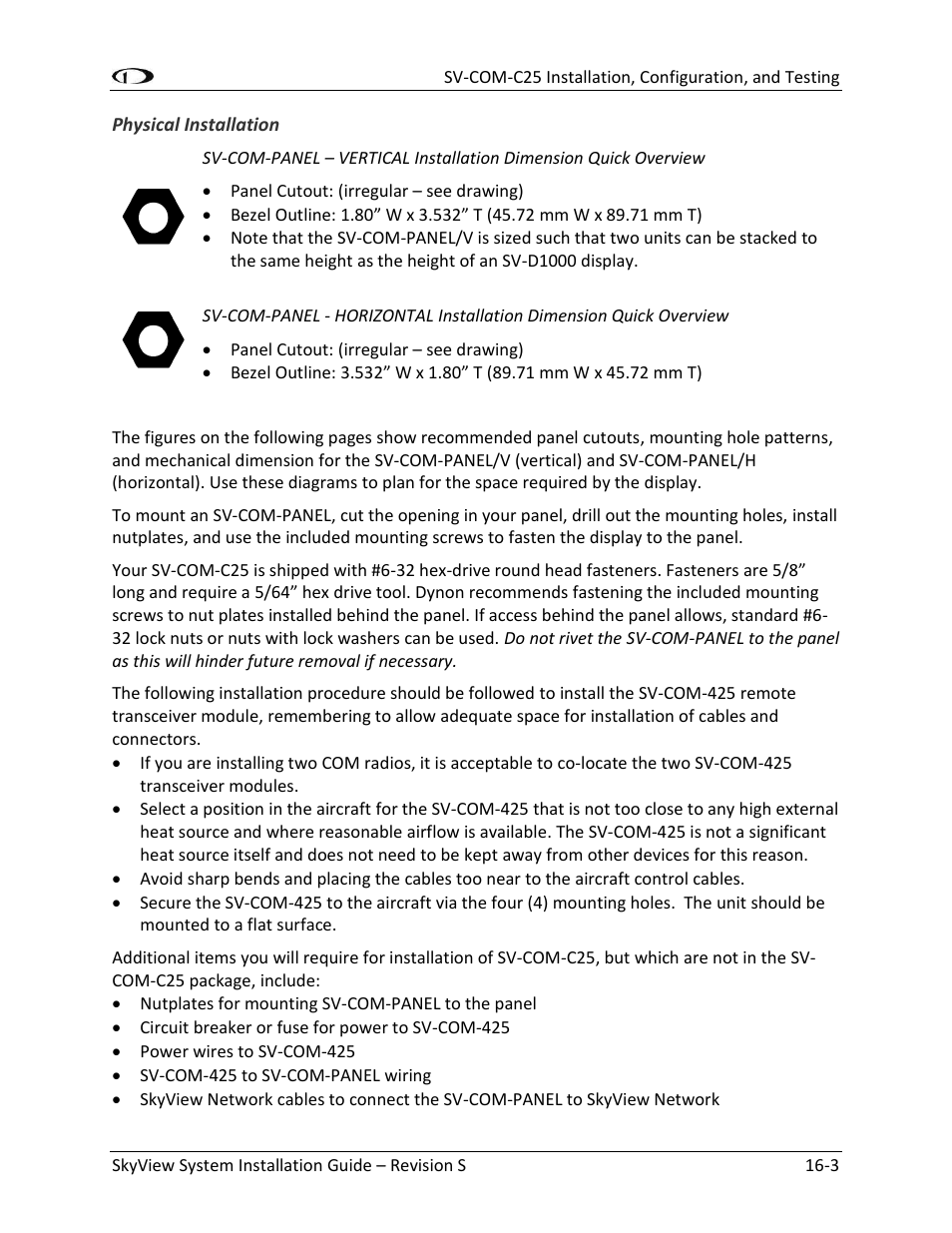 Dynon Avionics SkyView System Installation Guide User Manual | Page 285 / 401