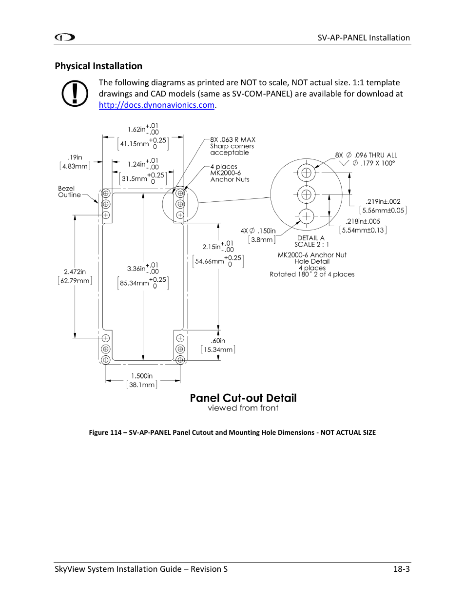 Physical installation -3 | Dynon Avionics SkyView System Installation Guide User Manual | Page 327 / 401