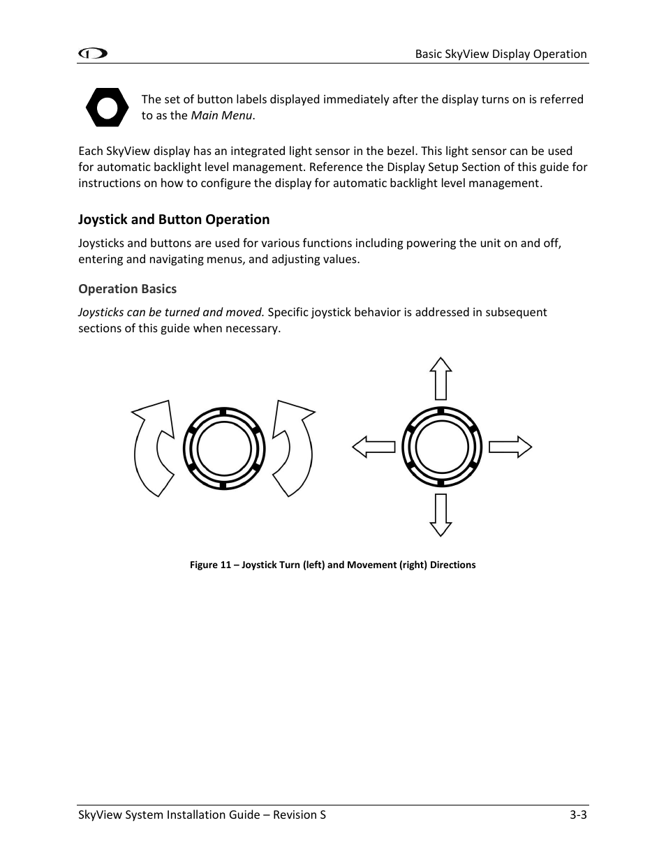 Joystick and button operation -3 | Dynon Avionics SkyView System Installation Guide User Manual | Page 47 / 401