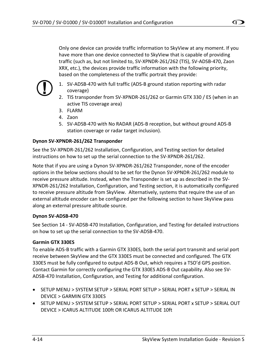 Dynon Avionics SkyView System Installation Guide User Manual | Page 76 / 401