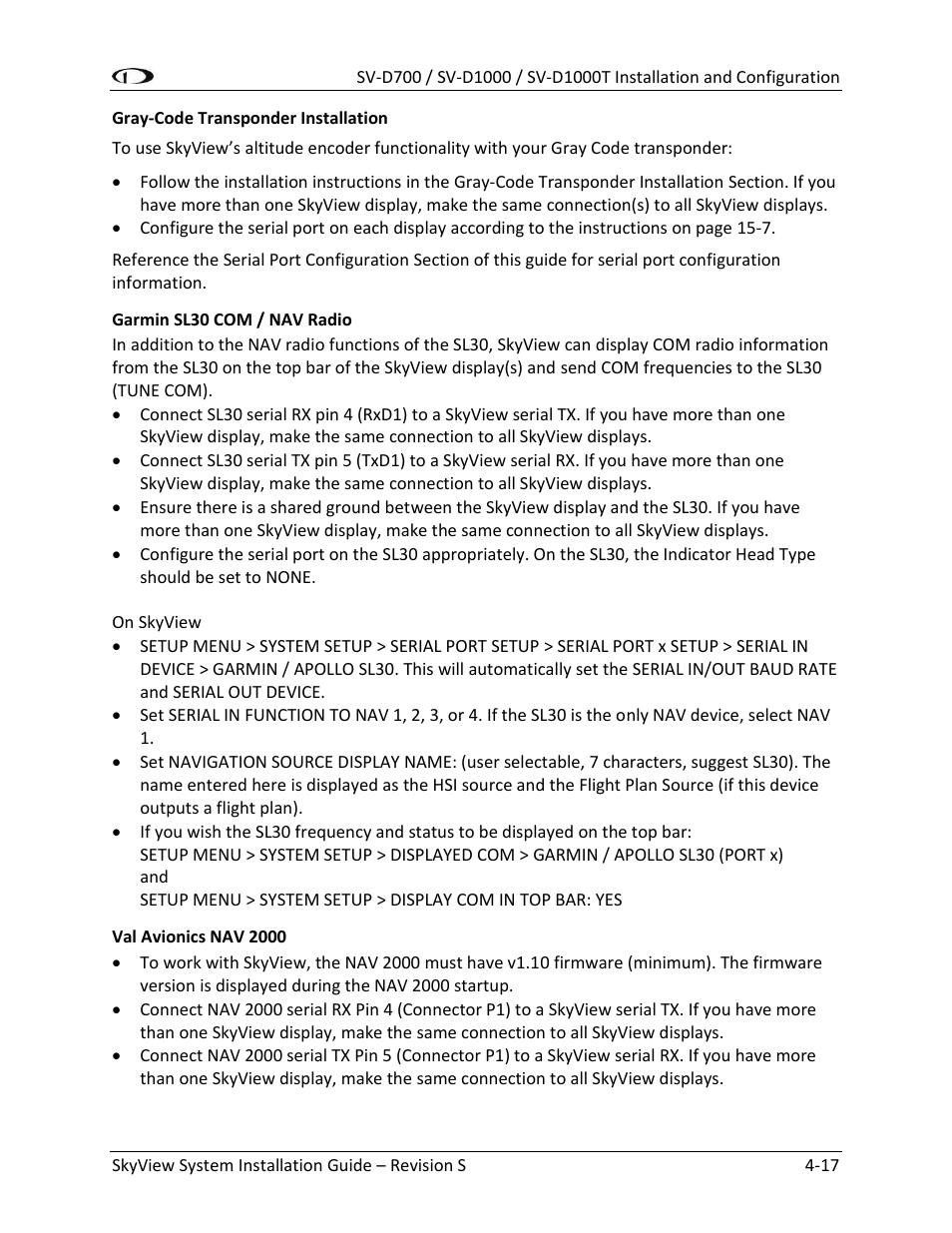 Dynon Avionics SkyView System Installation Guide User Manual | Page 79 / 401