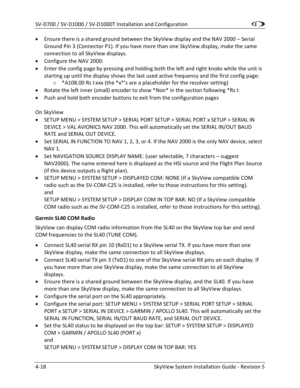 Dynon Avionics SkyView System Installation Guide User Manual | Page 80 / 401