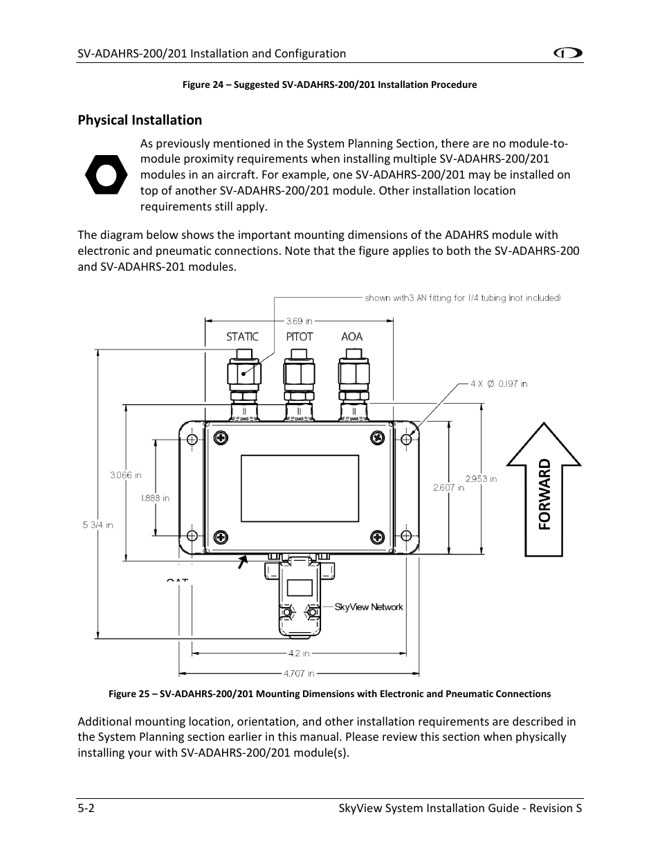 Physical installation -2 | Dynon Avionics SkyView System Installation Guide User Manual | Page 94 / 401