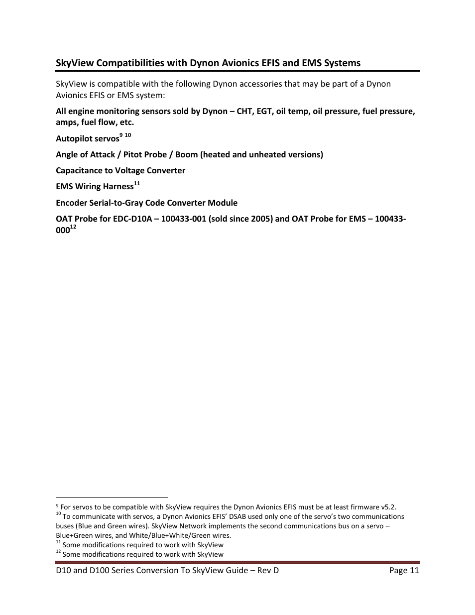 Dynon Avionics D100 Series to SkyView Conversion Guide User Manual | Page 11 / 44