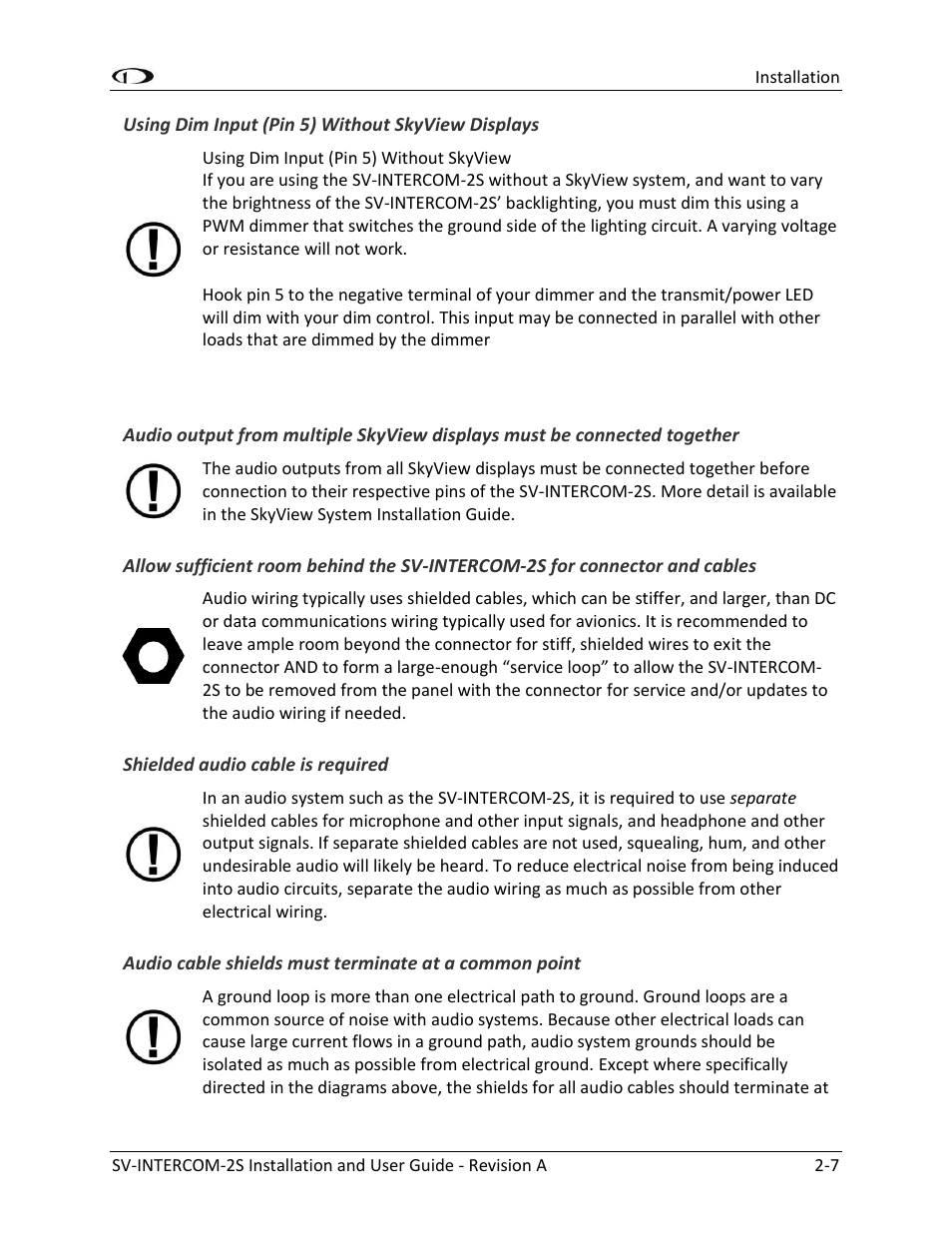 Dynon Avionics SV-INTERCOM-2S User Manual | Page 15 / 23