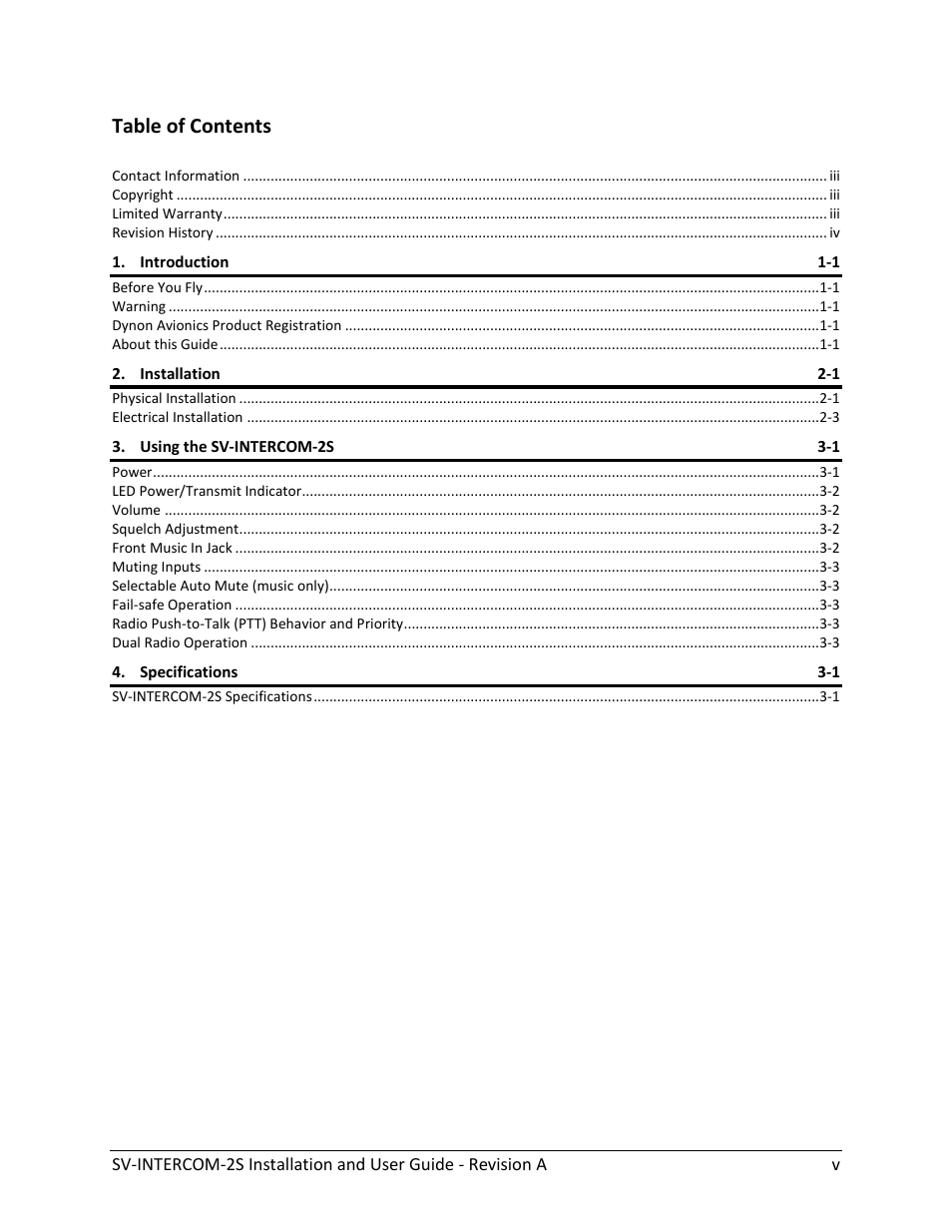 Dynon Avionics SV-INTERCOM-2S User Manual | Page 5 / 23