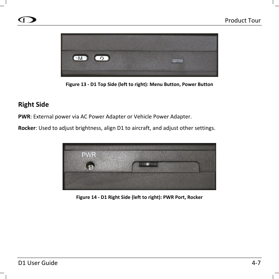 Right side | Dynon Avionics D1 User Manual | Page 21 / 48