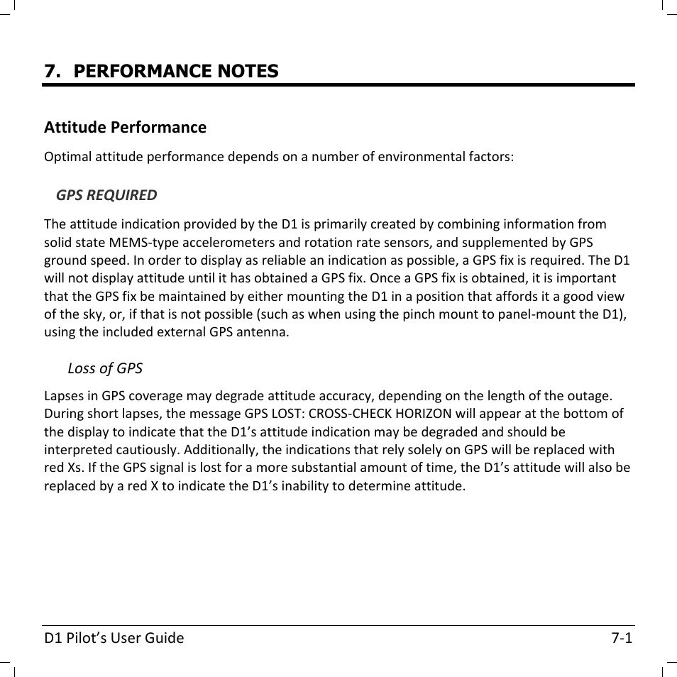 Dynon Avionics D1 User Manual | Page 31 / 48