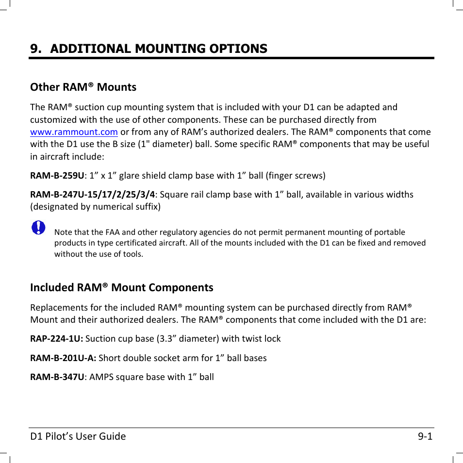 Dynon Avionics D1 User Manual | Page 37 / 48