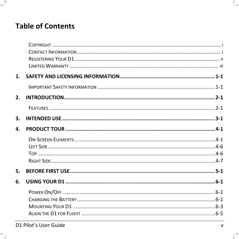 Dynon Avionics D1 User Manual | Page 7 / 48