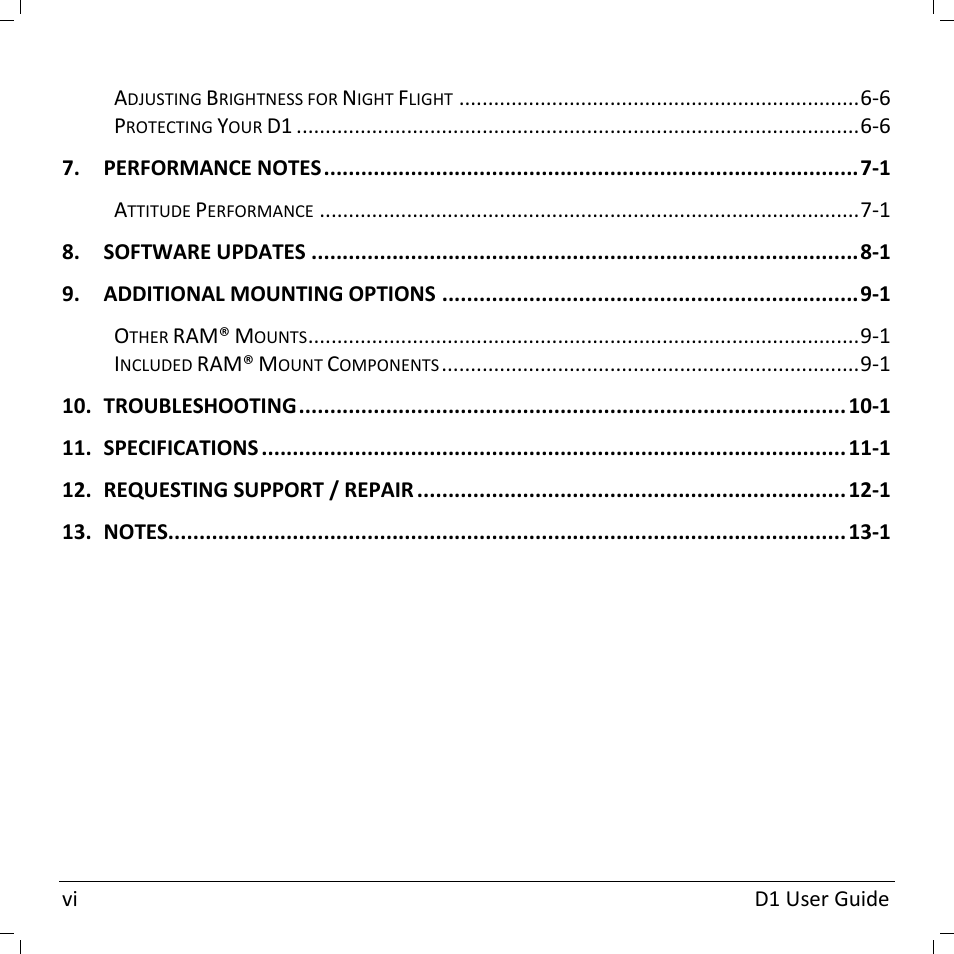 Dynon Avionics D1 User Manual | Page 8 / 48