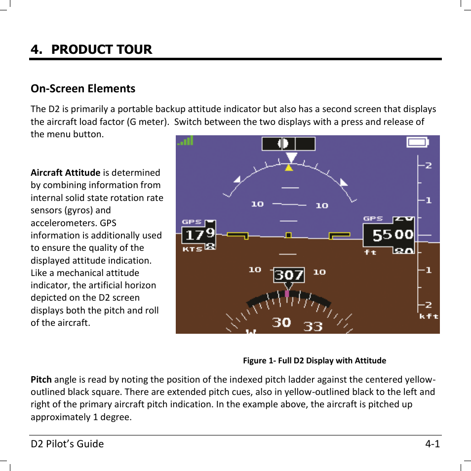 Product tour on-screen elements | Dynon Avionics D2 Pilots User Guide User Manual | Page 15 / 50