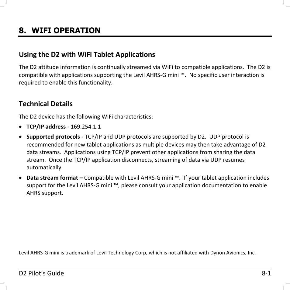 Dynon Avionics D2 Pilots User Guide User Manual | Page 35 / 50