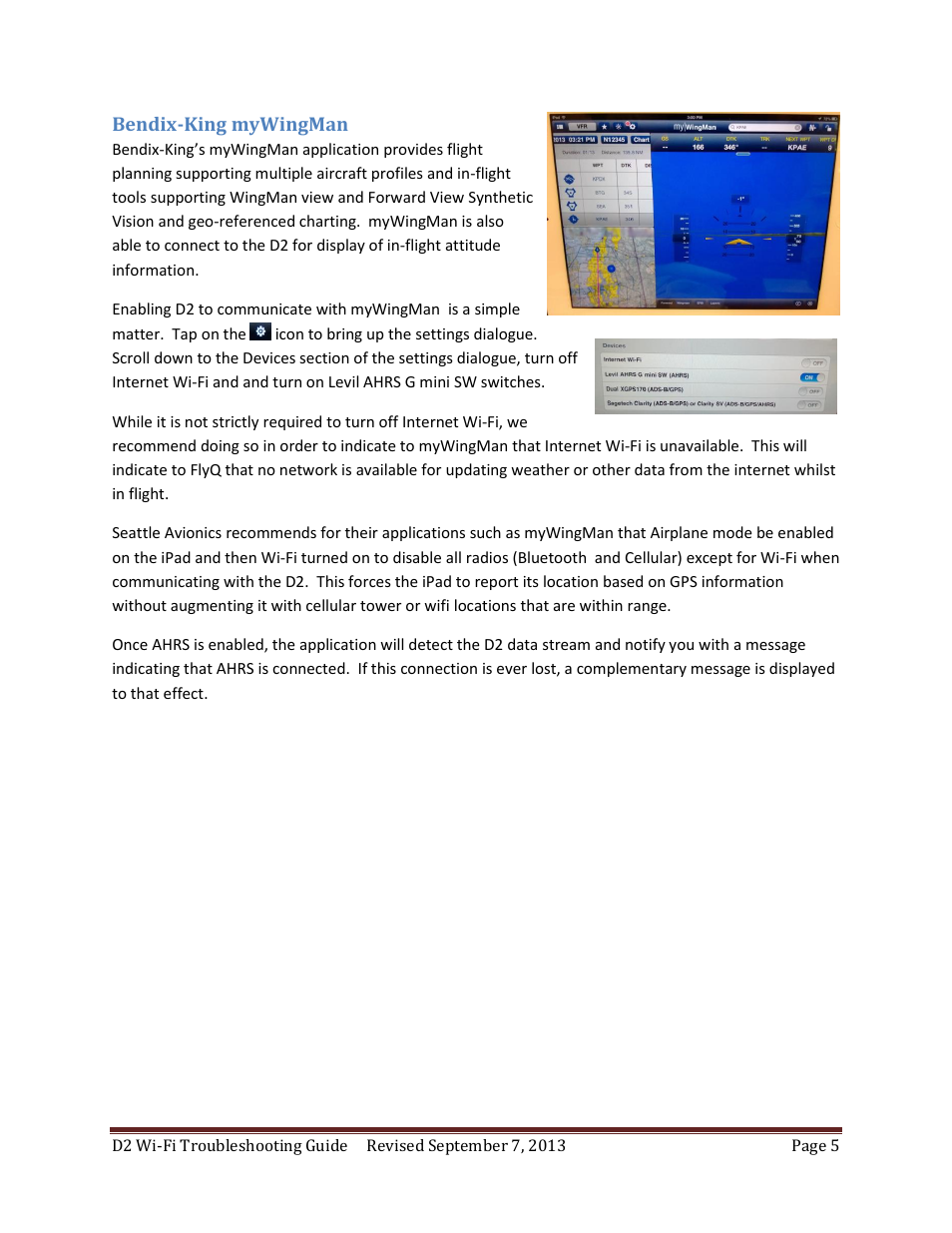 Dynon Avionics D2 Wi-Fi Troubleshooting Guide User Manual | Page 5 / 8