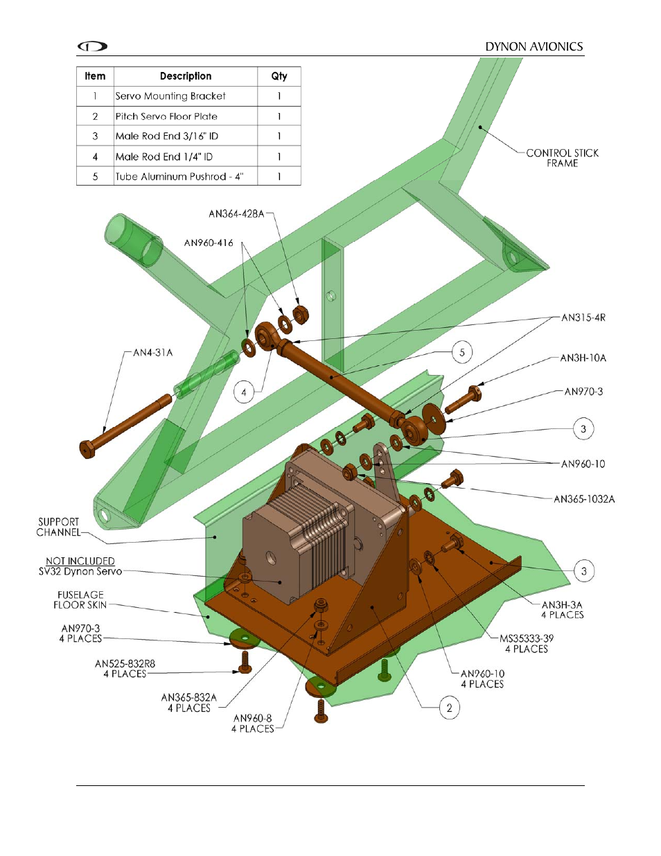 Dynon Avionics Sonex/Waiex Pitch Kit User Manual | Page 6 / 9