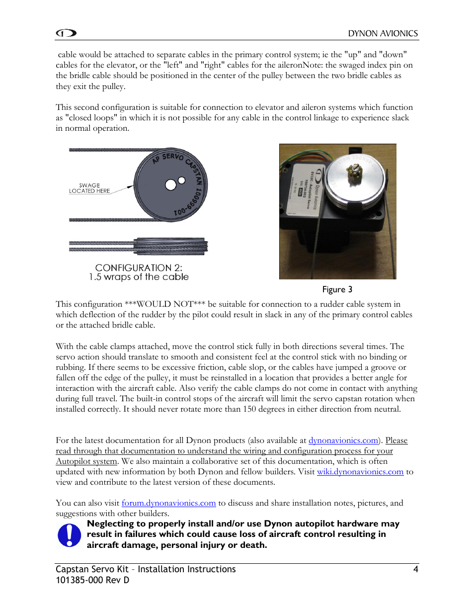 Dynon Avionics Capstan Servo (Cable-driven) User Manual | Page 5 / 8