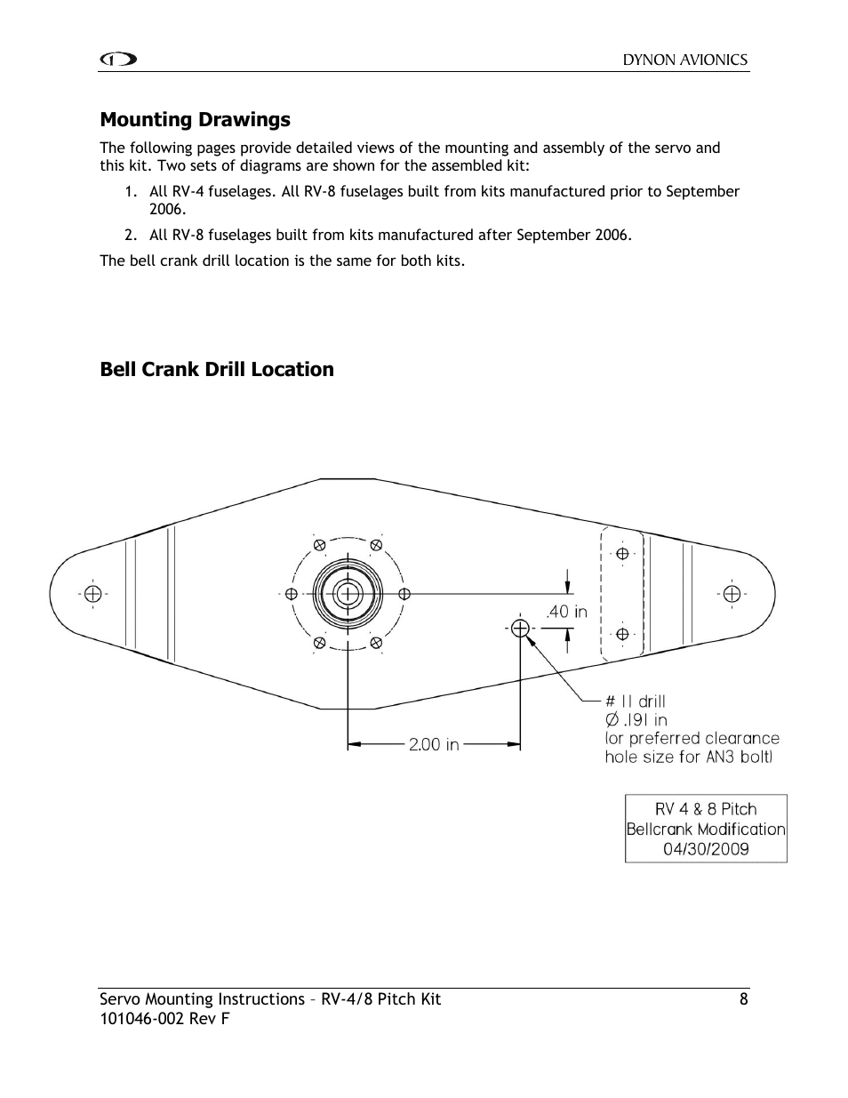 Dynon Avionics RV-4/8 Pitch Kit User Manual | Page 9 / 15