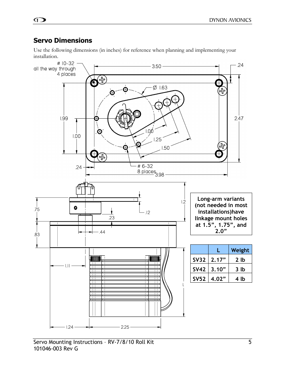 Dynon Avionics RV-7/8/10 Roll Kit User Manual | Page 6 / 11