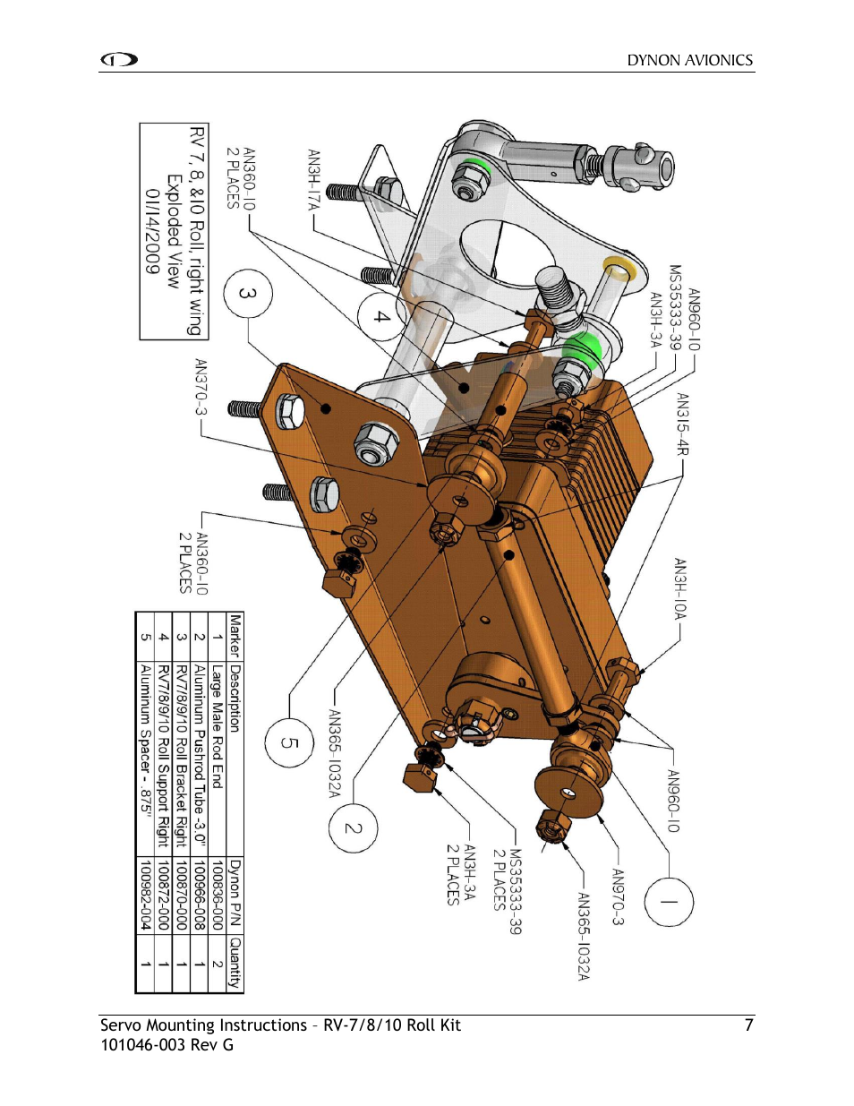Dynon Avionics RV-7/8/10 Roll Kit User Manual | Page 8 / 11