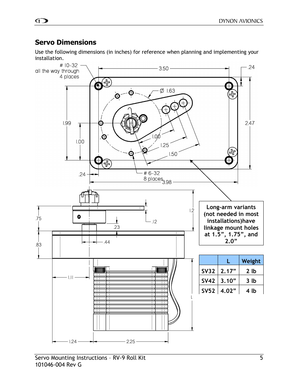 Dynon Avionics RV-9 Roll Kit User Manual | Page 6 / 10