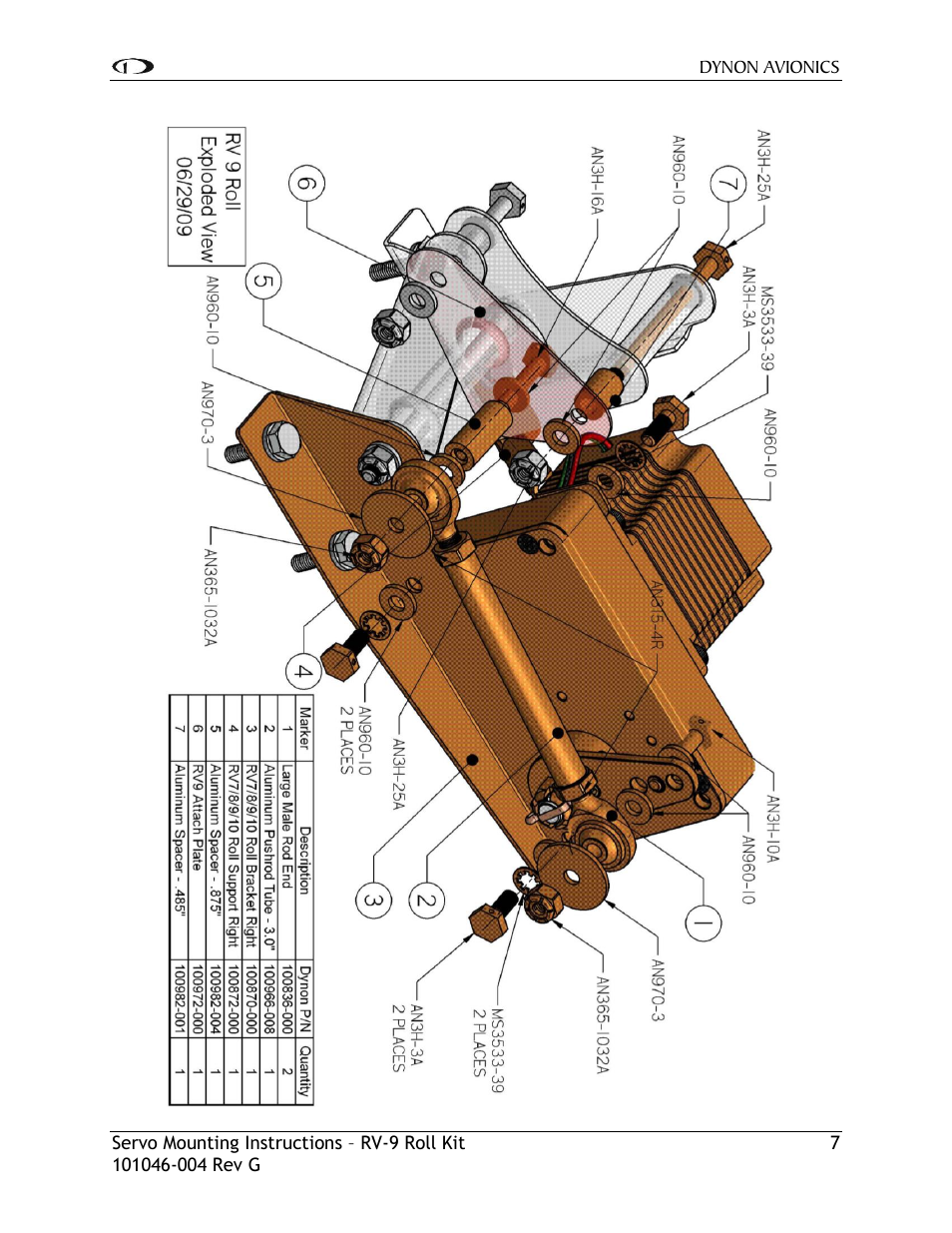 Dynon Avionics RV-9 Roll Kit User Manual | Page 8 / 10