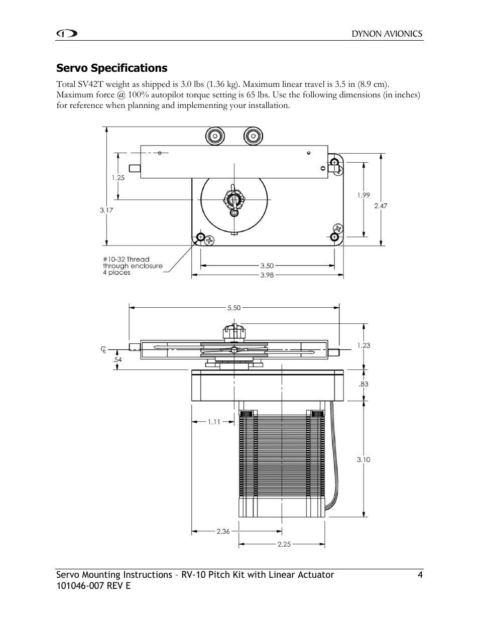 Dynon Avionics RV-10 Pitch User Manual | Page 5 / 9