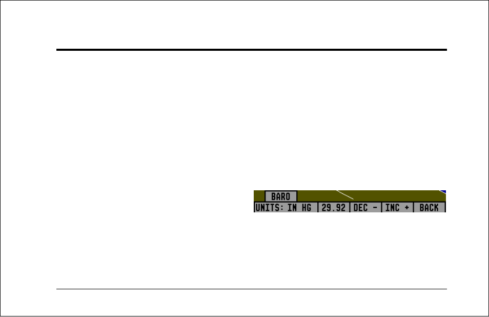 Power – power on/off, Baro – changing altimeter setting, Operation | Power – power on/off -1, Baro – changing altimeter setting -1 | Dynon Avionics EFIS-D6 Pilots Users Guide User Manual | Page 23 / 33