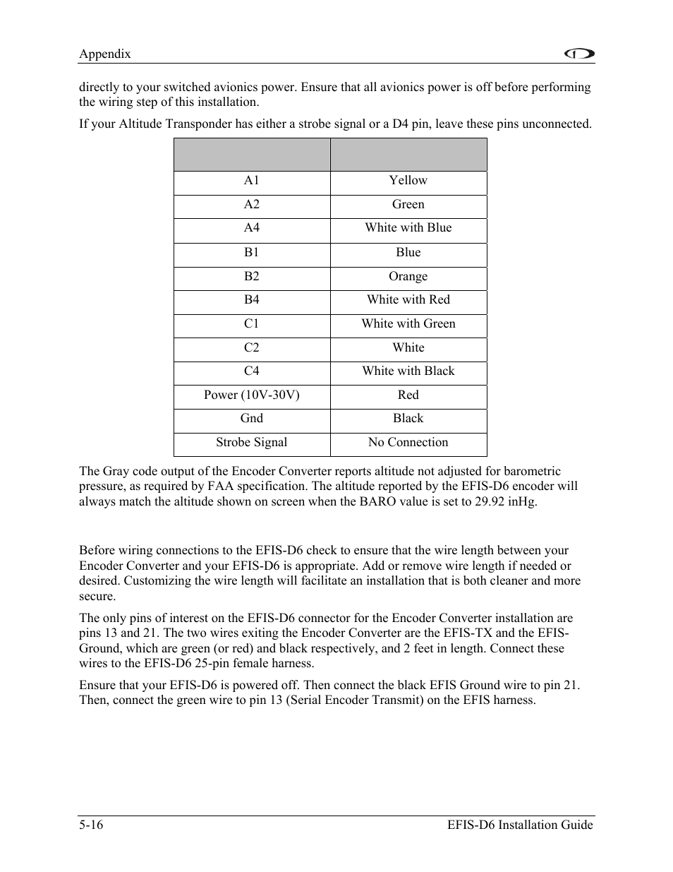 Step 2: connecting to the efis-d6 | Dynon Avionics EFIS-D6 Installation Guide User Manual | Page 46 / 50