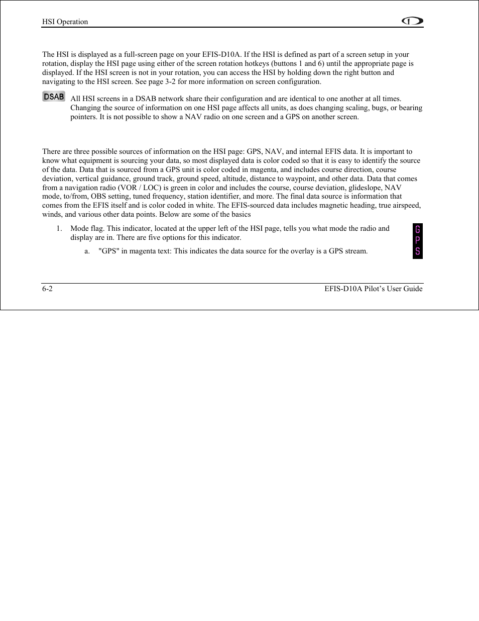 Hsi display basics, Hsi display basics -2 | Dynon Avionics EFIS-D10A Pilots Users Guide User Manual | Page 51 / 90