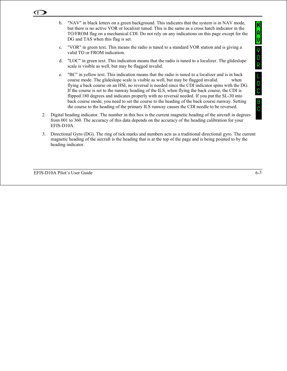 Dynon Avionics EFIS-D10A Pilots Users Guide User Manual | Page 52 / 90