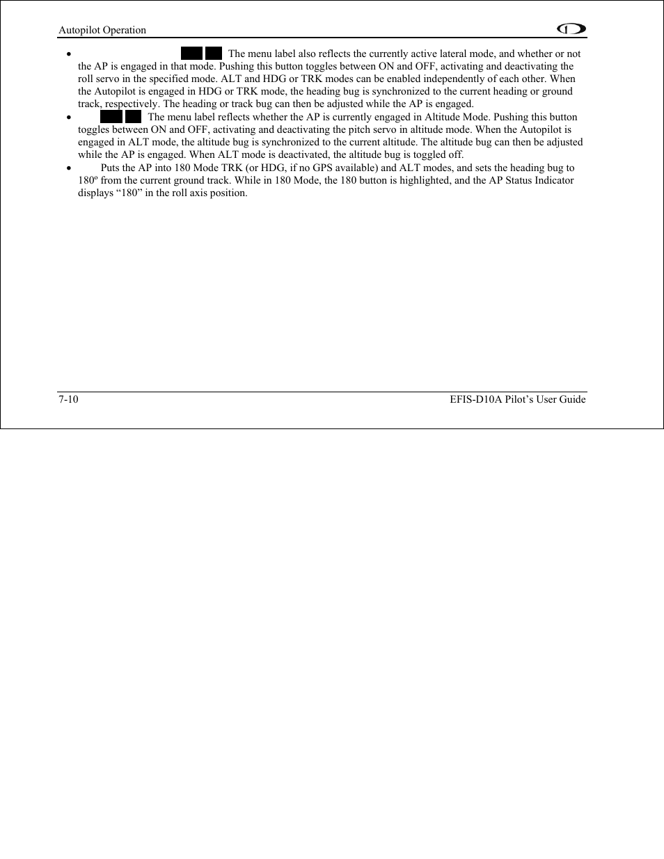 Dynon Avionics EFIS-D10A Pilots Users Guide User Manual | Page 70 / 90