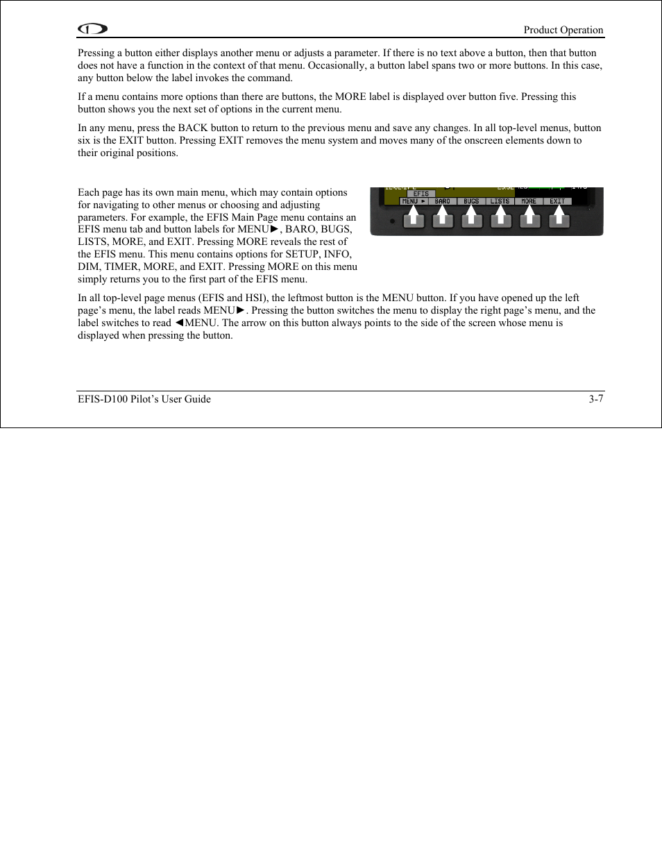 Flow | Dynon Avionics EFIS-D100 Pilots Users Guide User Manual | Page 21 / 89