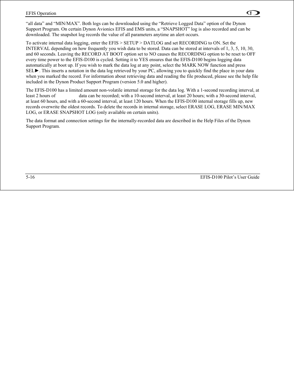 Dynon Avionics EFIS-D100 Pilots Users Guide User Manual | Page 49 / 89