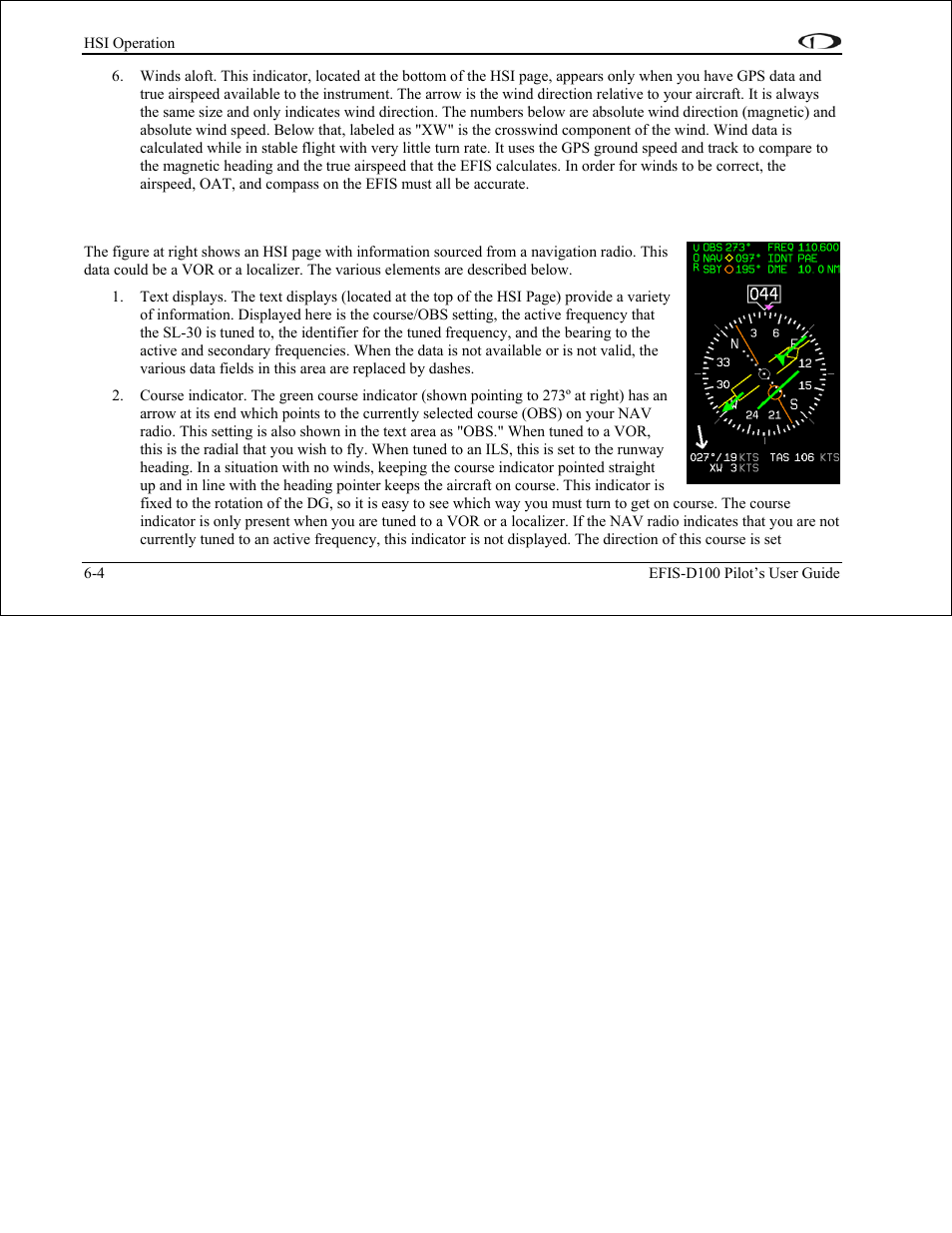 Navigation radio overlay, Navigation radio overlay -4 | Dynon Avionics EFIS-D100 Pilots Users Guide User Manual | Page 53 / 89